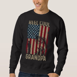 Mannen Vaderdag Vist Reel Cool Grandpa Ameri Trui
