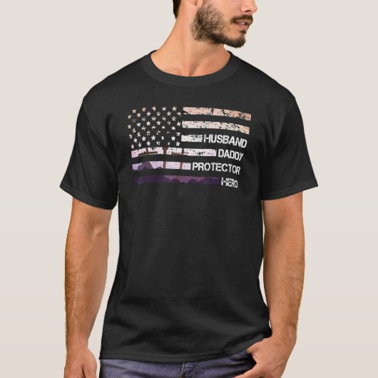 Mannen Vaderdag voor papa Husband T-shirt (Voorkant)