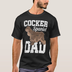 Mannen vaders Dag Dog Cocker Spaniel Pap Pet Cocke T-shirt