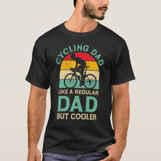 Mannen vaders dag fietsen pap voor bijencifiets t-shirt