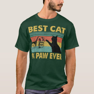 Mannen vaders Dag Gift Best Cat Pa Paw Ever  T-shirt