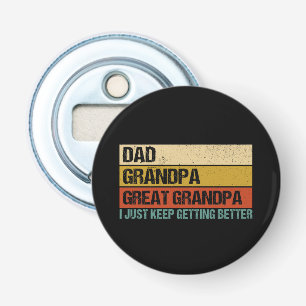 Mannen vaders Dag Gift van opa Button Flesopener