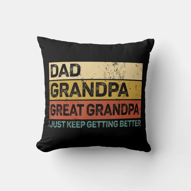 Mannen vaders Dag Gift van opa Kussen (Voorkant)