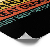 Mannen vaders Dag Gift van opa Poster (Hoek)