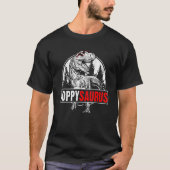 Mannen vaders Dag Poppysaurus T Rex Dinosaur Poppi T-shirt (Voorkant)