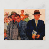 mannen van 1950 met een Hickey-Freeman Briefkaart (Voorkant)