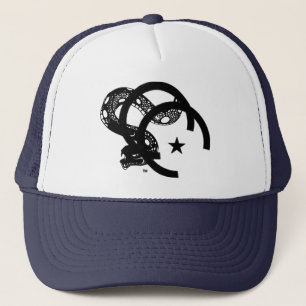 Mannen van de Circus Society en vrouwenhoed Trucker Pet