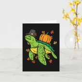 Mannen van de Herfst van het Zee van de Thanksgivi Kaart (Gele Bloem)