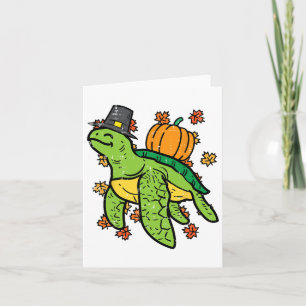 Mannen van de Herfst van het Zee van de Thanksgivi Kaart