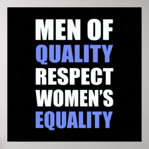 "Mannen van de kwaliteit van de eerbied voor de ge Poster