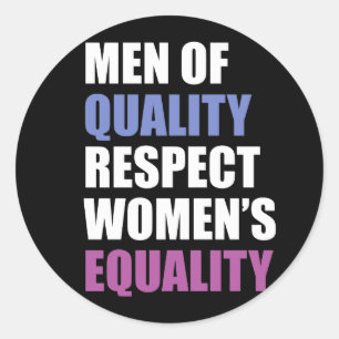 "Mannen van de kwaliteit van de eerbied voor de ge Ronde Sticker