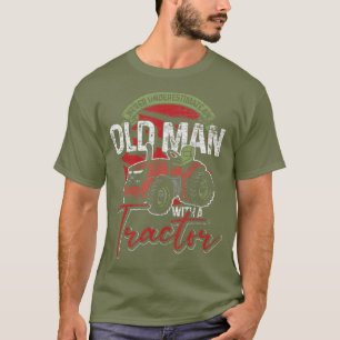 Mannen van de kwekerij van het oude Man in ruste T-shirt