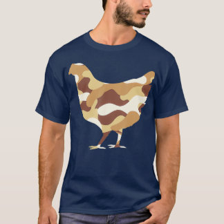 Mannen van de militaire Chicken Camo Print US Hen T-shirt