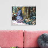 Mannen van de woestijn, Geschenken van het Zee. Je Canvas Afdruk (Insitu (Woonkamer))