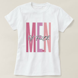 Mannen van Faith Inspirerend T-shirt Design