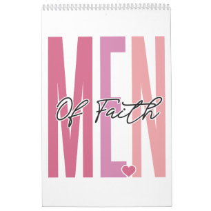 Mannen van geloofsovertuiging positief inspirerend kalender