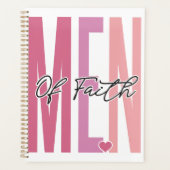 Mannen van geloofsovertuiging positief inspirerend planner (Voorkant)