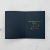 Mannen van Navy en Gold Three Wise Feestdagen Kaart (Binnen)