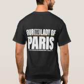 Mannen van Notre Dame DONATION - Zwart shirt (Achterkant)