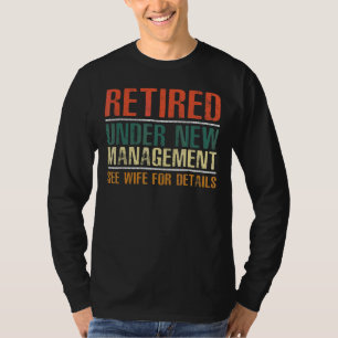 Mannen van pensionering Papa Humor van opvoedende T-shirt