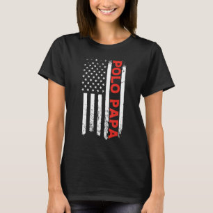 Mannen van Polo Papa American Flag Vaderdag