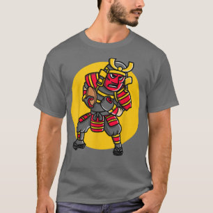 Mannen van Samurai Football Player T-shirt