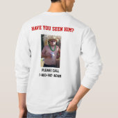 Mannen Vat Adam Long Slapje T-shirt (Achterkant)