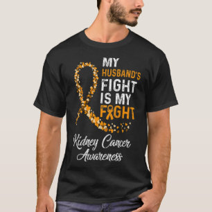 Mannen vechten tegen nierkanker t-shirt