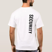 Mannen veiligheidsfunctionaris T-shirt (Achterkant)