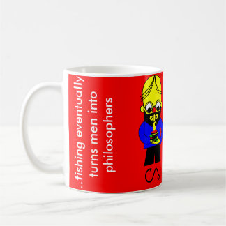 mannen veranderen in filosofen koffiemok