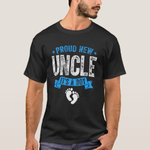 Mannen Verdrietige Trotse Nieuwe Oom Het is een jo T-shirt