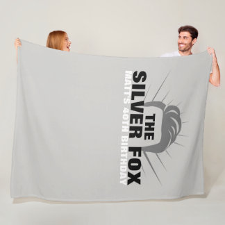 Mannen verjaardag banner achtergrond Fleece Blanke