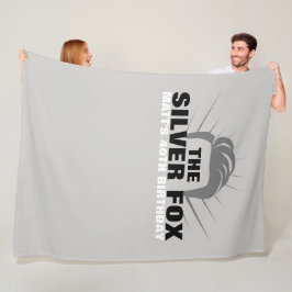 Mannen verjaardag banner achtergrond Fleece Blanke Deken
