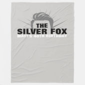 Mannen verjaardag banner achtergrond Fleece Blanke Deken (Voorkant)