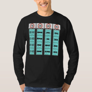 Mannen Verjaardag Condoom Joke 18 30 40 50 Gag T-shirt