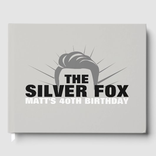 Mannen Verjaardagsfeest gastenboek (Voorkant)