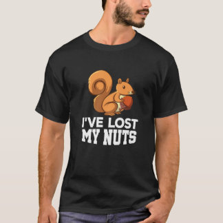Mannen verloren mijn Nuts Squirrel Funny Vasectomi T-shirt