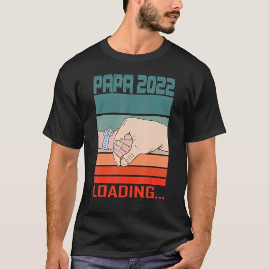 Mannen verwachten dat papa binnenkort Papa 202 wor T-shirt (Voorkant)