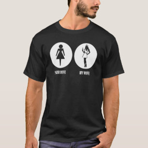 Mannen verzorgen je vrouw mijn weduwenlijst voor t-shirt