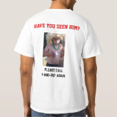 Mannen vet Adam T-Shirt (Achterkant)