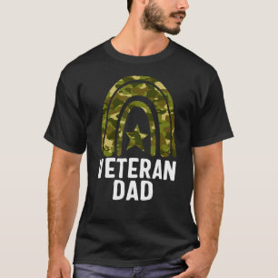 Mannen Veteraan Veteranen Dag Cool Camo Pattern Bo T-shirt
