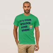 Mannen Vier uur T-shirt (Voorkant volledig)