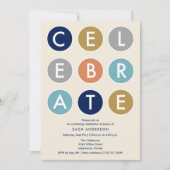 Mannen vieren uitnodiging (Voorkant)