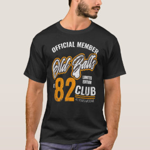 Mannen Vintage 1982 40ste verjaardag voor hem oude T-shirt