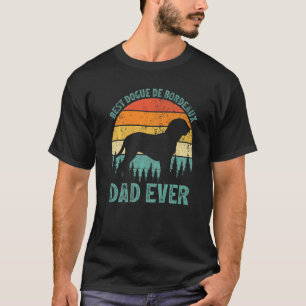 Mannen Vintage beste dogue de Bordeaux papa ooit T-shirt