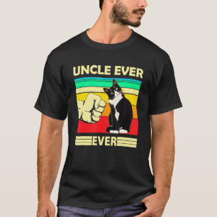 Mannen Vintage Beste Kat Oom Ooit Bump Fit Kat Va T-shirt
