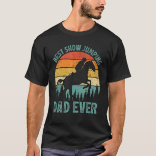 Mannen Vintage Beste Show Springende Vader Ooit Va T-shirt