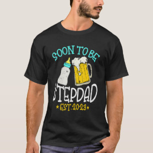 Mannen Vintage Binnenkort Stepdad 2023 Zwangerscha T-shirt