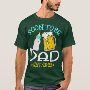 Mannen Vintage binnenkort vader 2023 grappige zwan T-shirt