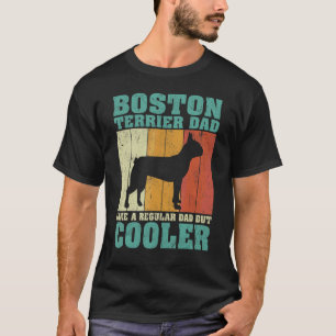 Mannen Vintage Boston Terrier Pa als een gewone va T-shirt